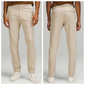 Lululemon Commission Pants Slim Leg Mens Sz 36x32 Khaki